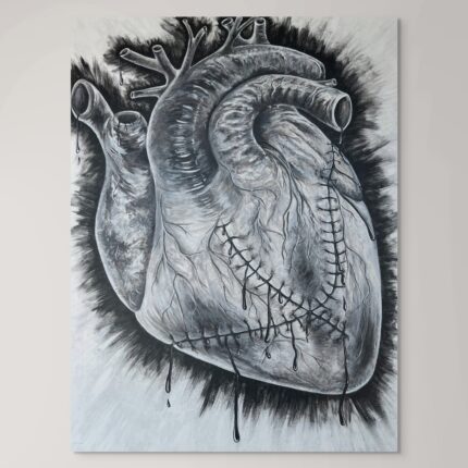 Bleeding Heart– Original Acrylic Painting (30 x 40 in)