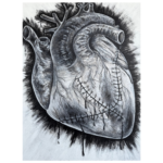 Bleeding Heart– Original Acrylic Painting (30 x 40 in)