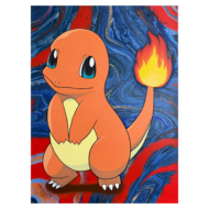 Charmander - Original Acrylic Painting (18 x 24 in)