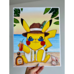 Pikachu in Tulum - Limited Edition Fine Art Print