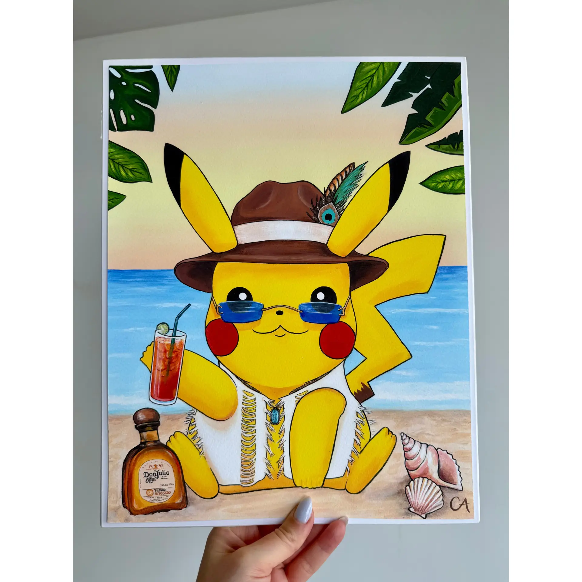 pikachu woocommerce Pikachu in Tulum - Limited Edition Fine Art Print - Image 1